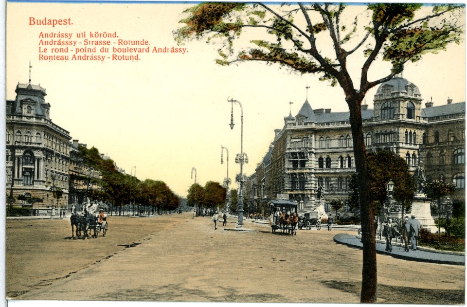 13752-Budapest-1912-Andrassy-Straße - Rotunde-Brück & Sohn Kunstverlag
