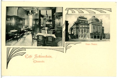 13744-Chemnitz-1912-Cafe Schleenhain-Brück & Sohn Kunstverlag