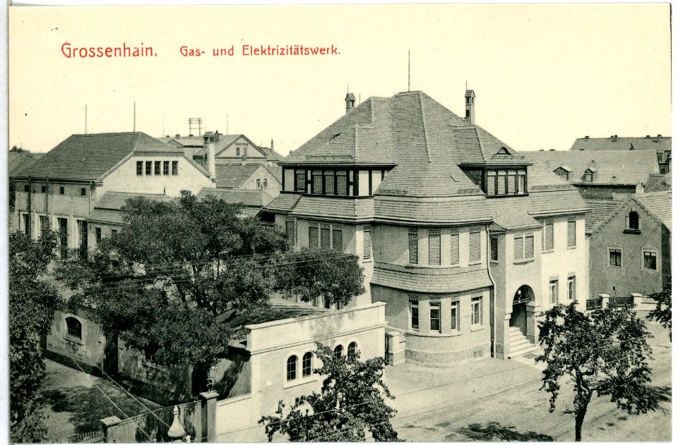 13820-Großenhain-1912-Gas - und Elektrizitätswerk-Brück & Sohn Kunstverlag
