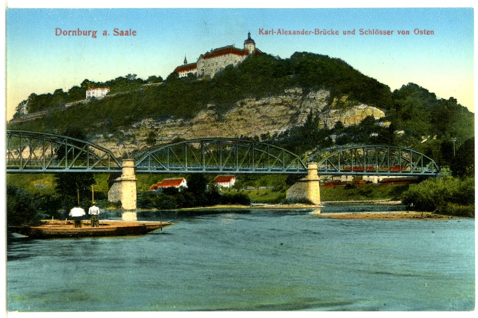 12789-Dornburg-1911-Karl-Alexander-Brücke und Schlösser von Osten-Brück & Sohn Kunstverlag