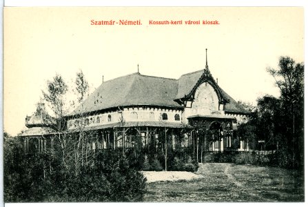 13449-Szatmar-Nemeti-1911-Kossuth-kerti varosi kioszk-Brück & Sohn Kunstverlag