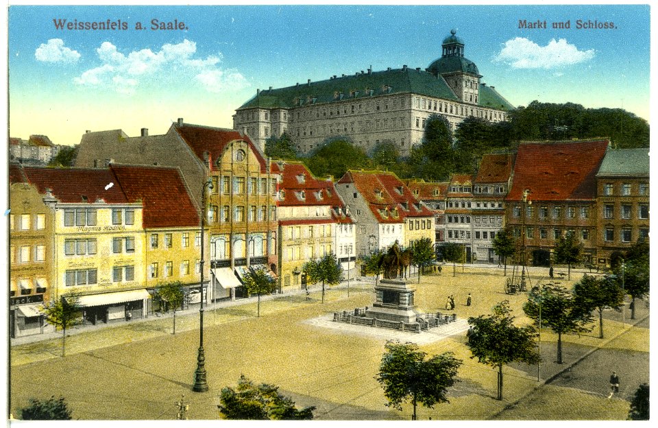 14086-Weißenfels-1912-Markt und Schloß-Brück & Sohn Kunstverlag