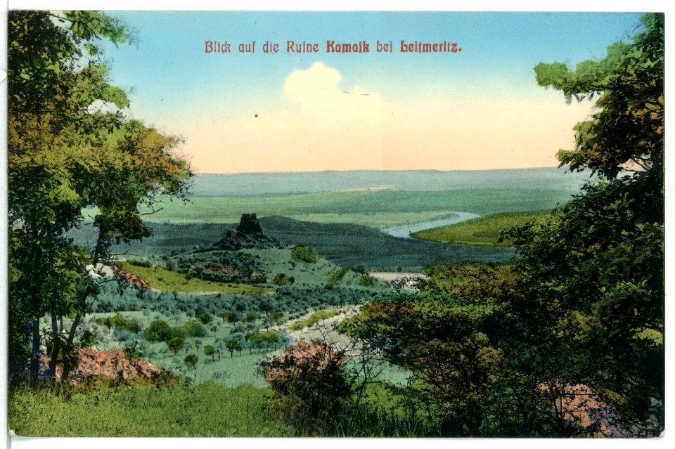 13657-Leitmeritz-1911-Ruine Kamaik bei Leitmeritz-Brück & Sohn Kunstverlag