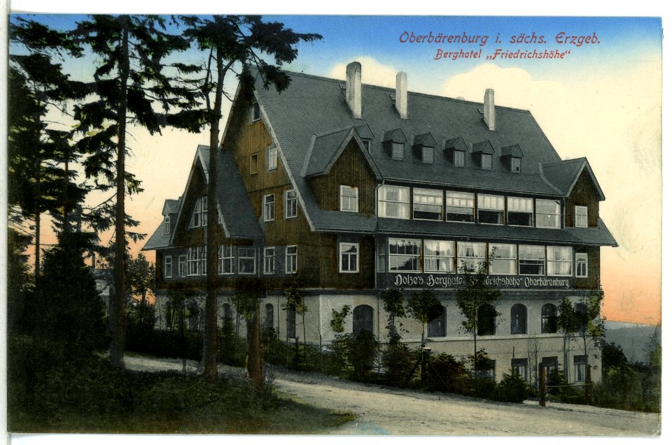 13541-Oberbärenburg-1911-Berghotel Friedrichshöhe-Brück & Sohn Kunstverlag