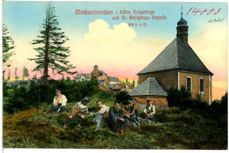 14053-Krupka-1912-Mückentürmchen und St. Wolfgangs - Kapelle-Brück & Sohn Kunstverlag