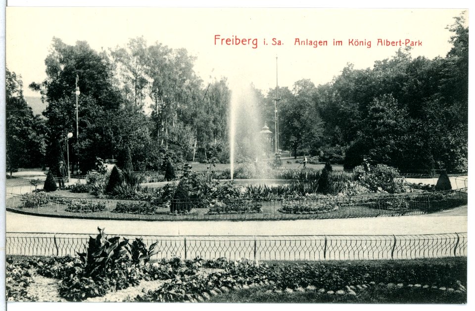 13022-Freiberg-1911-Anlagen im König-Albert-Park-Brück & Sohn Kunstverlag