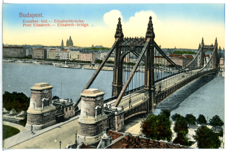 12799-Budapest-1911-Elisabethbrücke-Brück & Sohn Kunstverlag