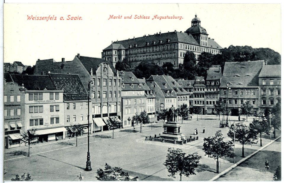13899-Weißenfels-1912-Marktplatz und Schloß-Brück & Sohn Kunstverlag