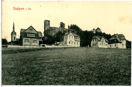14130-Stolpen-1912-Villen, Burgruine-Brück & Sohn Kunstverlag