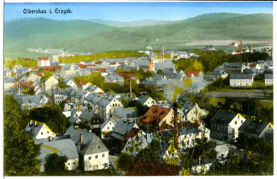 13892-Olbernhau-1912-Blick auf Olbernhau-Brück & Sohn Kunstverlag