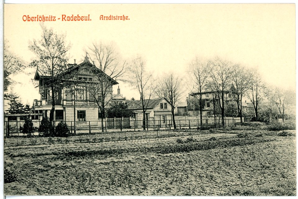 14015-Radebeul-1912-Arndtstraße in Oberlößnitz-Brück & Sohn Kunstverlag