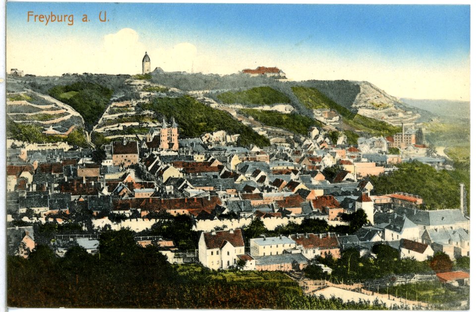 14142-Freyburg-1912-Blick auf Freyburg-Brück & Sohn Kunstverlag