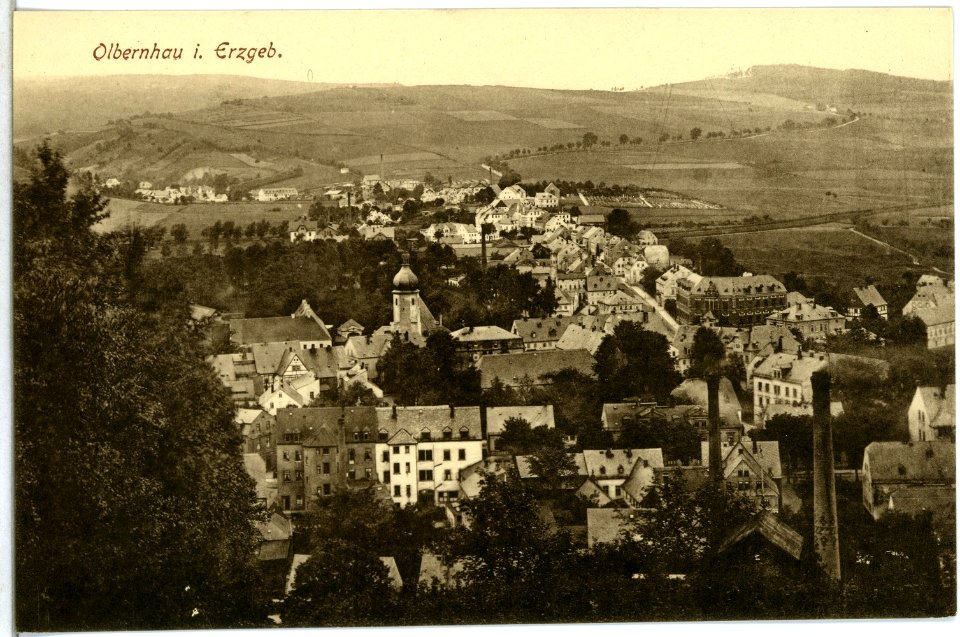 13888-Olbernhau-1912-Blick auf Olbernhau-Brück & Sohn Kunstverlag