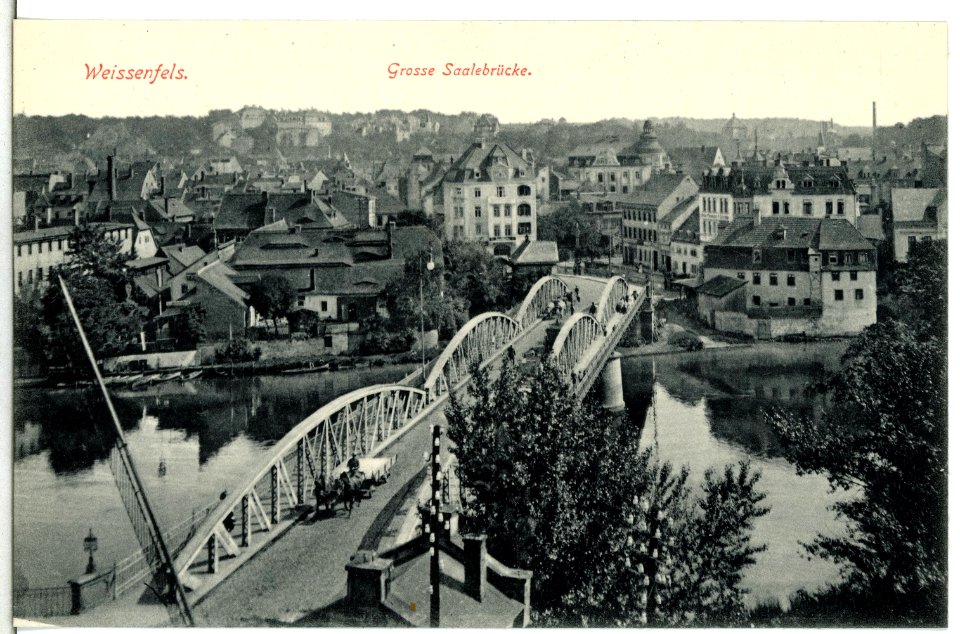 13907-Weißenfels-1912-Große Brücke ohne Schloß-Brück & Sohn Kunstverlag