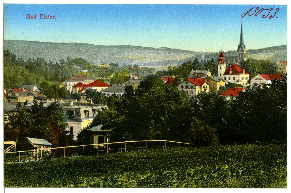 13033-Bad Elster-1911-Blick auf Bad Elster-Brück & Sohn Kunstverlag