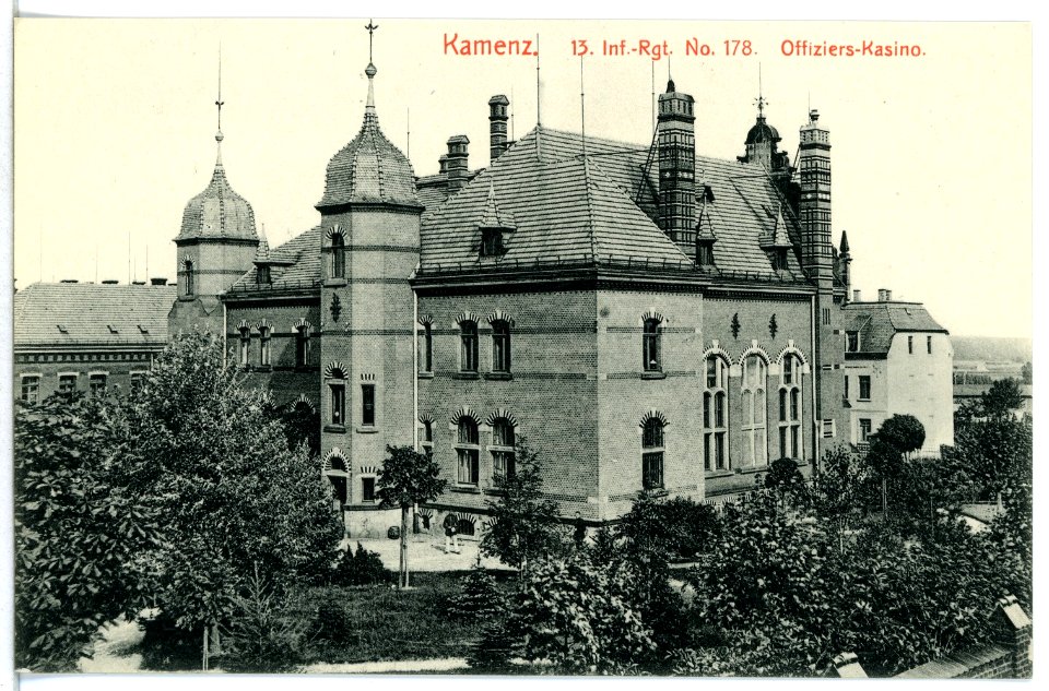 12525-Kamenz-1911-13. Infanterie-Regiment Nr. 178 - Offiziers-Kasino-Brück & Sohn Kunstverlag