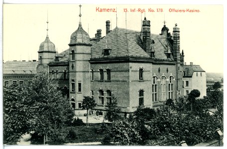 12525-Kamenz-1911-13. Infanterie-Regiment Nr. 178 - Offiziers-Kasino-Brück & Sohn Kunstverlag