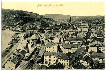 12510-Aussig-1911-Blick auf Aussig-Brück & Sohn Kunstverlag