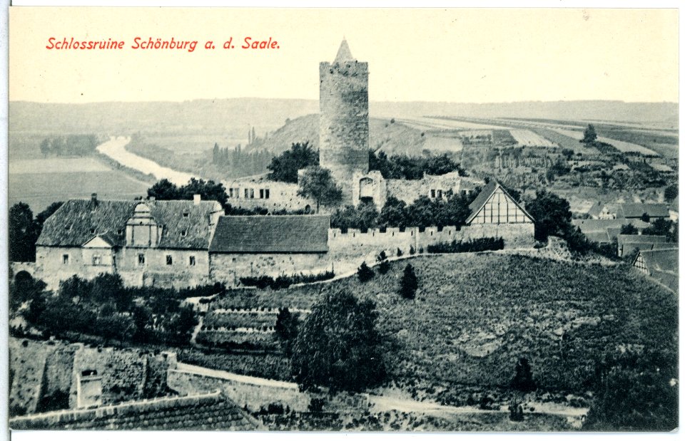 13967-Schönburg-1912-an der Saale, Schloßruine-Brück & Sohn Kunstverlag