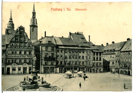 13251-Freiberg-1911-Obermarkt-Brück & Sohn Kunstverlag