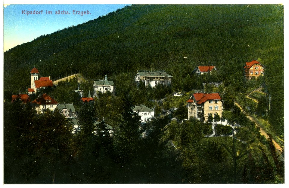 12887-Kipsdorf-1911-Blick auf Kipsdorf-Brück & Sohn Kunstverlag