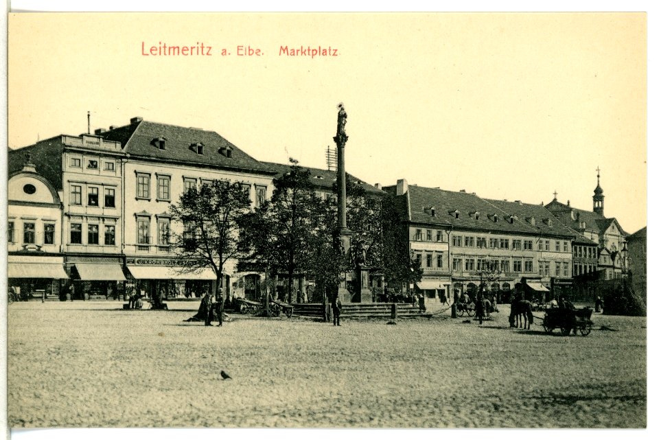 12853-Leitmeritz-1911-Marktplatz-Brück & Sohn Kunstverlag
