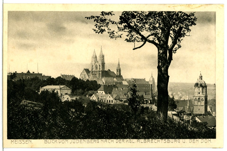 13630-Meißen-1911-Blick vom Jüdenberg zum Burgberg-Brück & Sohn Kunstverlag
