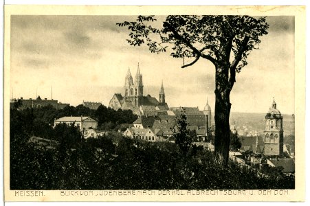 13630-Meißen-1911-Blick vom Jüdenberg zum Burgberg-Brück & Sohn Kunstverlag