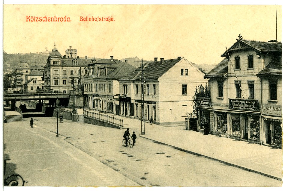 13442-Kötzschenbroda-1911-Bahnhofstraße-Brück & Sohn Kunstverlag