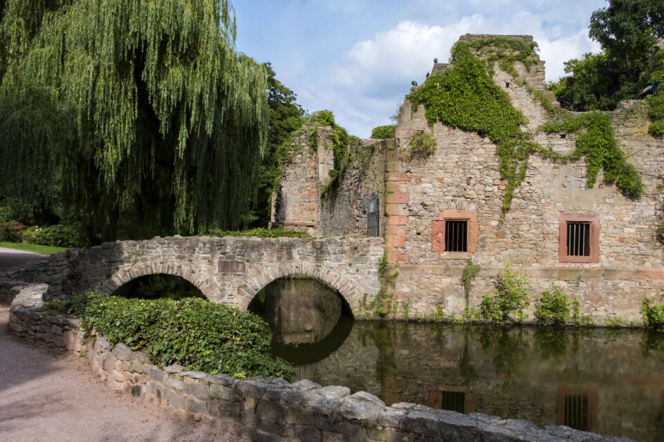 Middle ages broken masonry