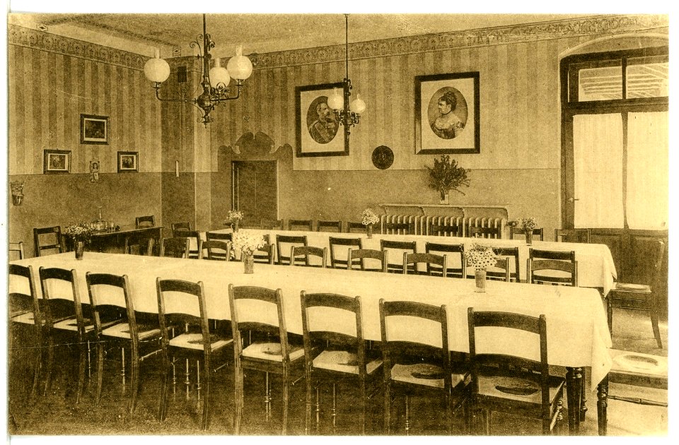 13644-Mühlhausen-1911-Speisesaal des Genesungsheimes-Brück & Sohn Kunstverlag