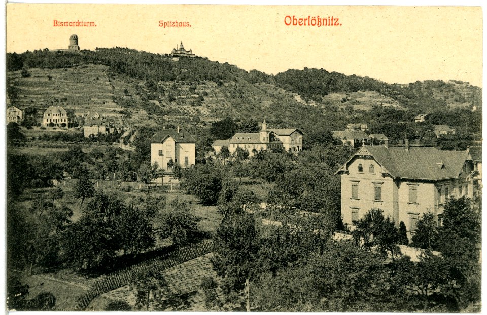 13801-Radebeul-1912-Bismarckturm und Spitzhaus-Brück & Sohn Kunstverlag