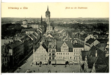 12892-Wittenberg-1911-Blick von der Stadtkirche-Brück & Sohn Kunstverlag