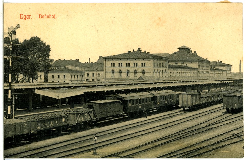 13727-Eger-1912-Bahnhof-Brück & Sohn Kunstverlag