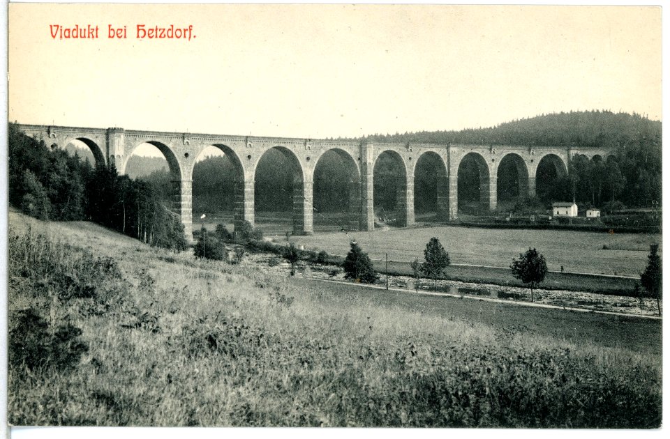 14043-Hetzdorf (Flöhatal)-1912-Viadukt-Brück & Sohn Kunstverlag