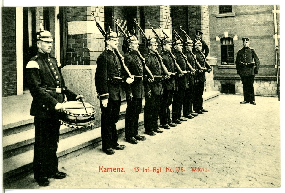 12540-Kamenz-1911-13. Infanterie-Regiment Nr. 178 Wache-Brück & Sohn Kunstverlag