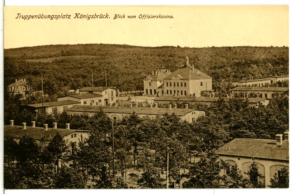 12995-Königsbrück-1911-Truppenübungsplatz, Blick vom Offizierskasino-Brück & Sohn Kunstverlag