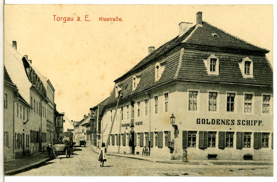 12552-Torgau-1911-Klostraße und Goldenes Schiff-Brück & Sohn Kunstverlag