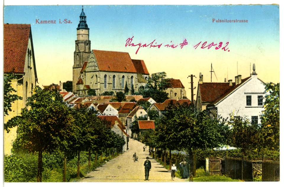 12786-Kamenz-1911-Pulsnitzer Straße-Brück & Sohn Kunstverlag
