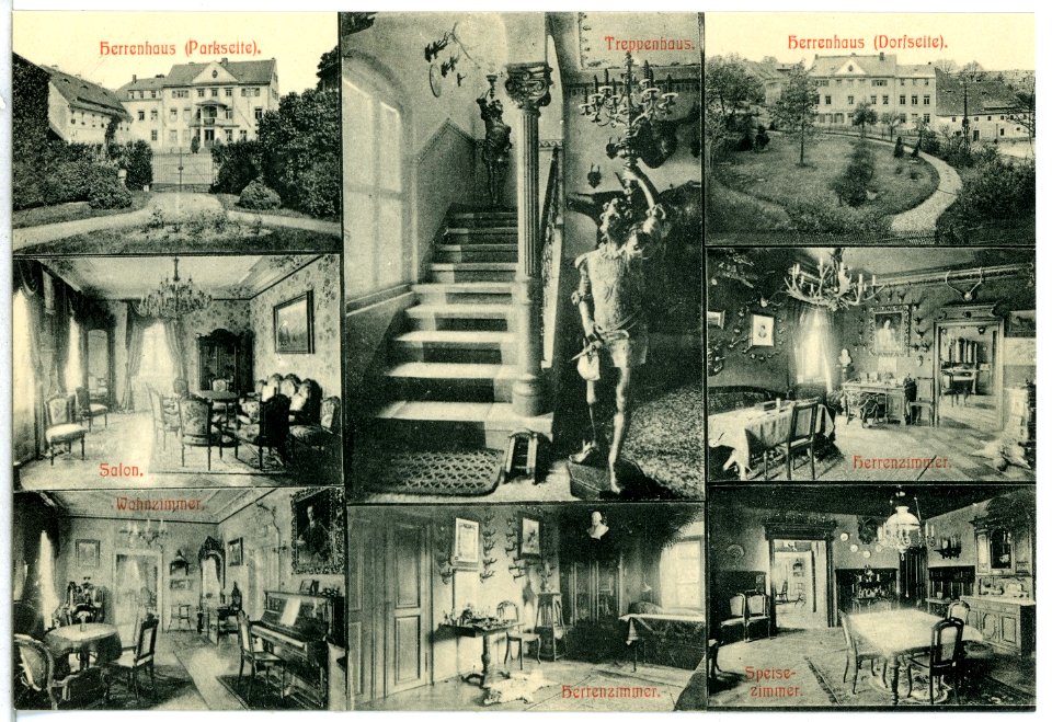 13687-Braunsdorf (Wilsdruff)-1911-Herrenhaus - verschiedene Zimmer-Brück & Sohn Kunstverlag