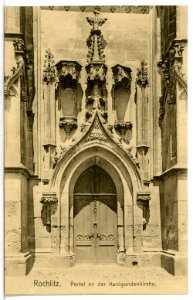 12524-Rochlitz-1911-Portal an der Kunigundenkirche-Brück & Sohn Kunstverlag