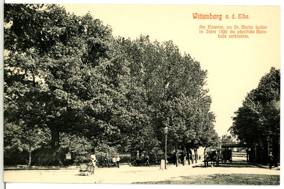 12916-Wittenberg-1911-Am Elstertor-Brück & Sohn Kunstverlag
