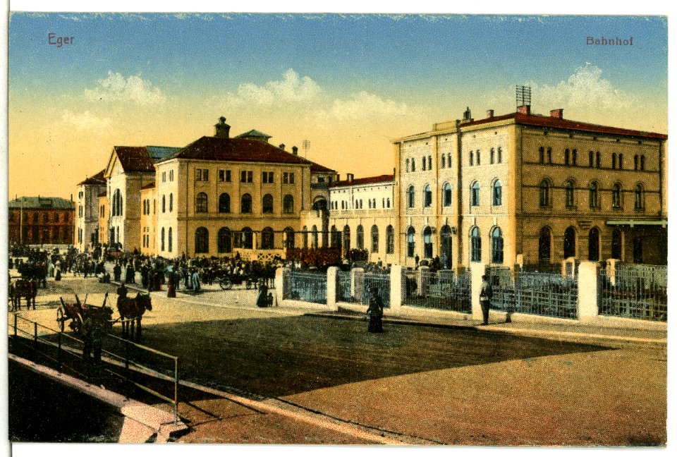 13390-Eger-1911-Bahnhof-Brück & Sohn Kunstverlag