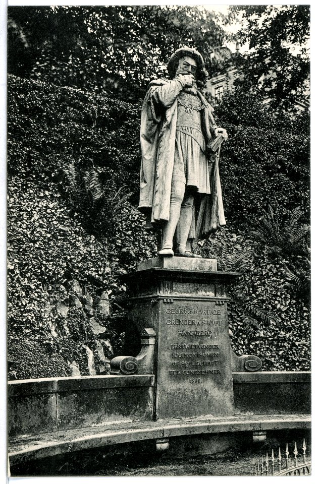 12504-Annaberg-1911-Denkmal Georg der Bärtigen-Brück & Sohn Kunstverlag
