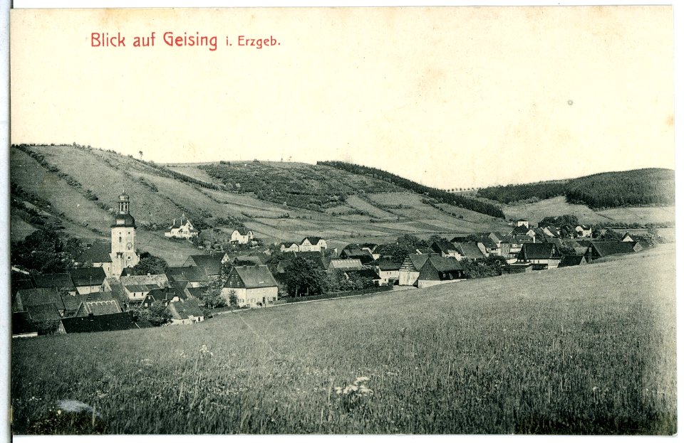 13846-Geising-1912-Blick auf Geising-Brück & Sohn Kunstverlag