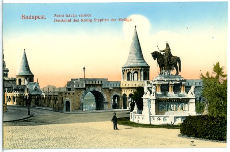 12491-Budapest-1911-Denkmal König Stephan der Heilige-Brück & Sohn Kunstverlag