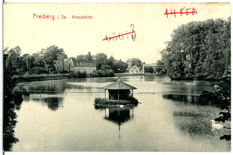 13844-Freiberg-1912-Kreuzteich-Brück & Sohn Kunstverlag