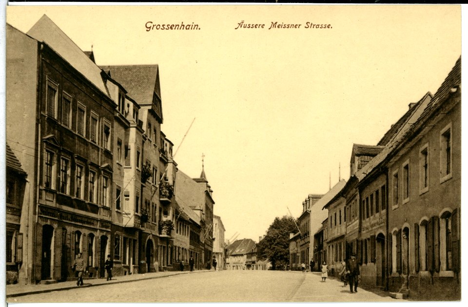 13815-Großenhain-1912-Äußere Meißner Straße-Brück & Sohn Kunstverlag
