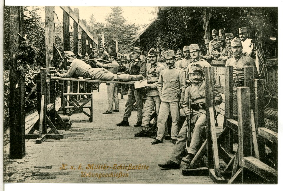 12569-Theresienstadt-1911-Militär - Schießstätte, Übungsschießen-Brück & Sohn Kunstverlag