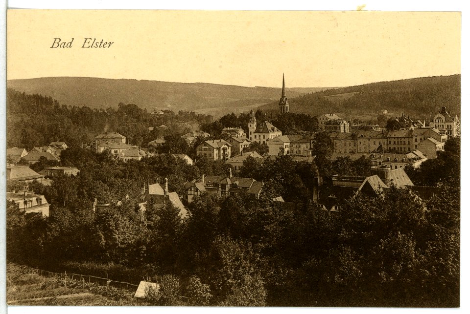 12910-Bad Elster-1911-Blick auf Bad Elster-Brück & Sohn Kunstverlag